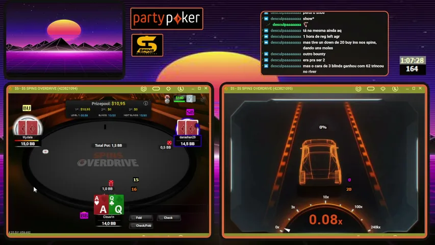 Clous1n playing Poker - Live Casino Stream