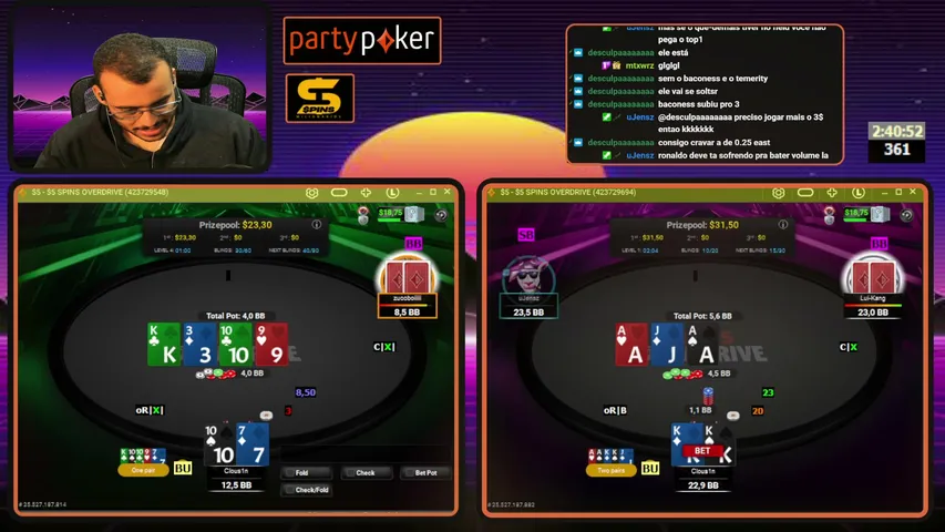Clous1n playing Poker - Live Casino Stream
