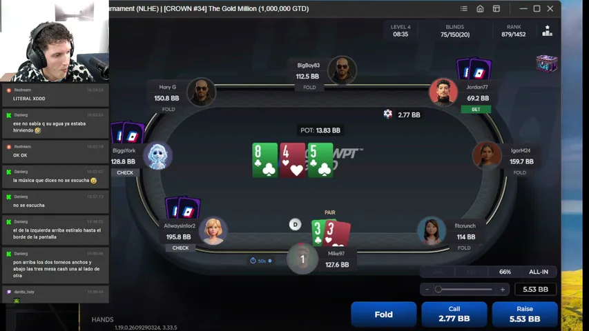 miikee-97 playing Poker - Live Casino Stream