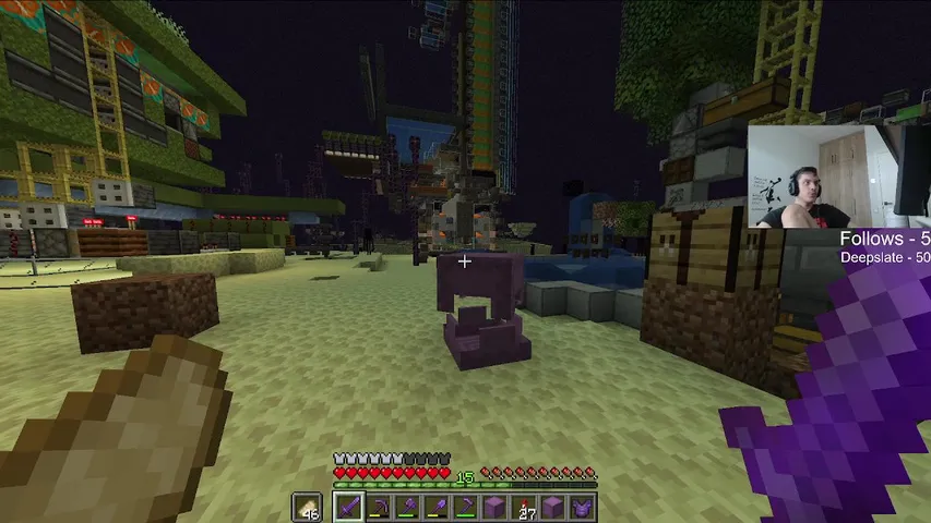 WORKING ON A DEEPSLATE FARM IN MY FOREVER WORLD