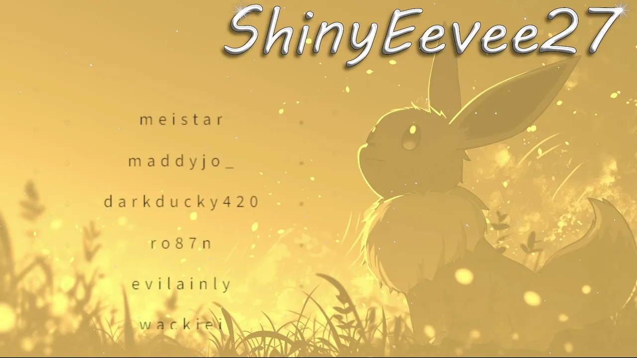 ShinyEevee27 live