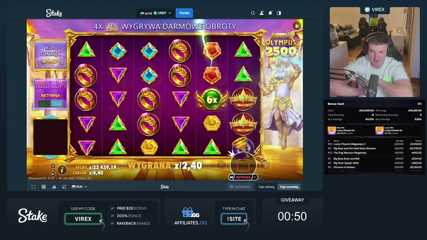 virexik playing Slots & Casino - Live Casino Stream