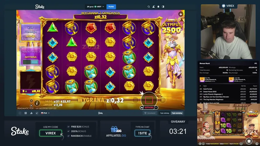 virexik playing Slots & Casino - Live Casino Stream