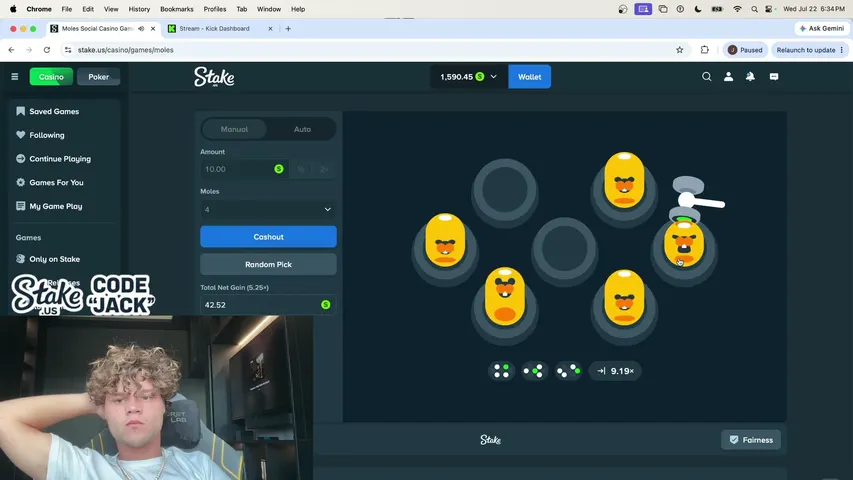 jackdoherty playing Slots & Casino - Live Casino Stream