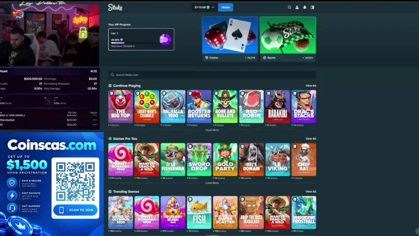 llospoiiostvv playing Slots & Casino - Live Casino Stream