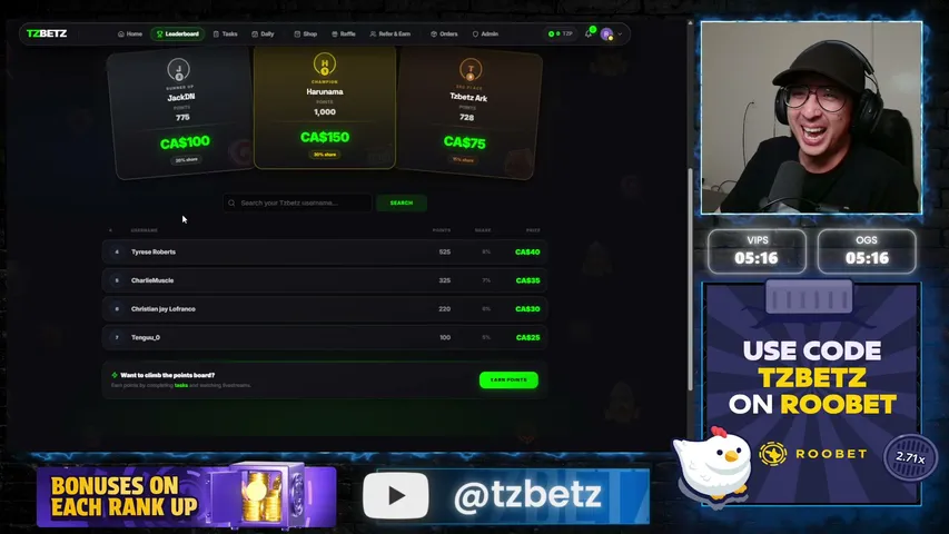tzbetz playing Slots & Casino - Live Casino Stream