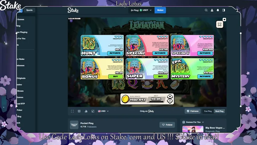 ladylotus playing Slots & Casino - Live Casino Stream