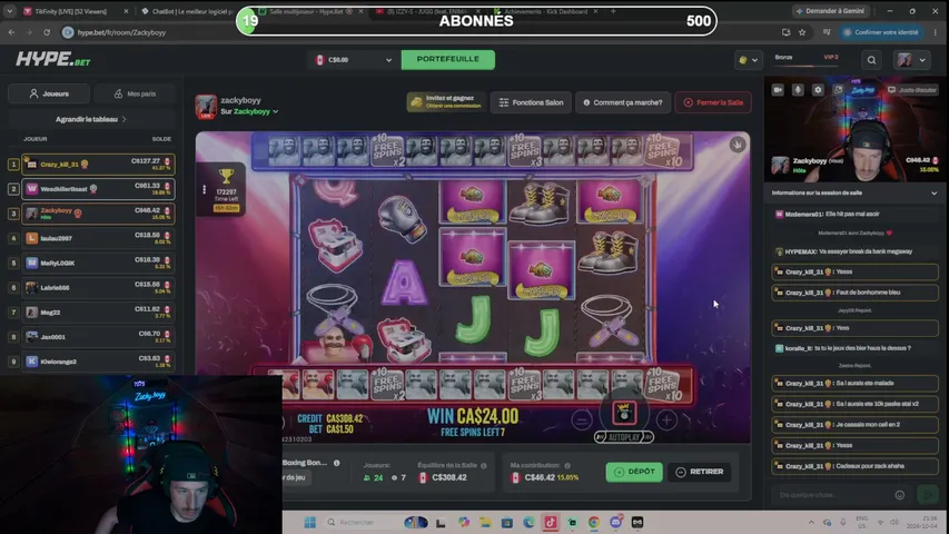 zackyboyytv playing Slots & Casino - Live Casino Stream