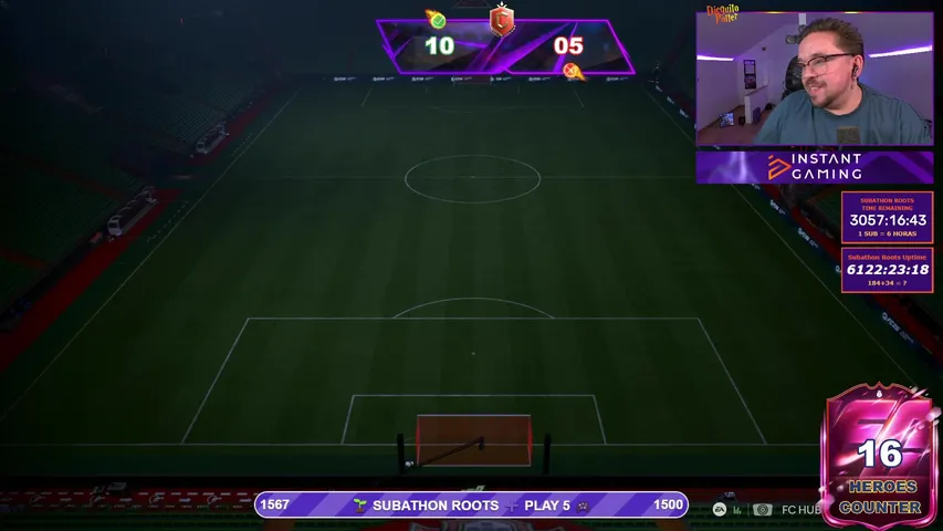 ➡️ SUBATHON ROOTS #255 ⬅️ TERMINAR O FUT-CHAMPIONS DOS SUPER PODERES E ABRIR AS REWARDS 📦 !shop x2 🛒