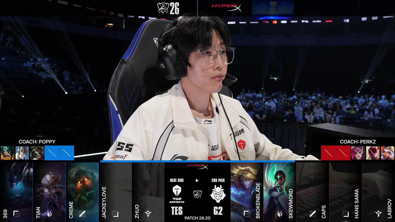 G2 vs TES | WORLDS 2026 | Swiss Stage Day 3