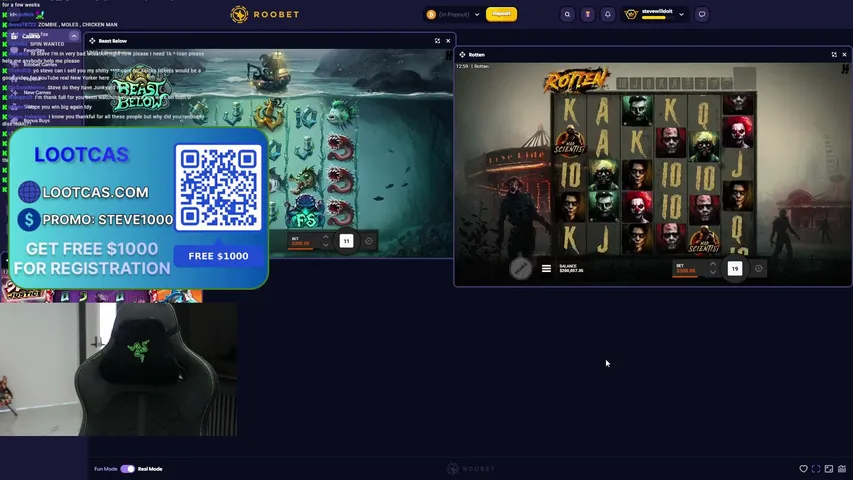 steviewilbldnoit playing Slots & Casino - Live Casino Stream