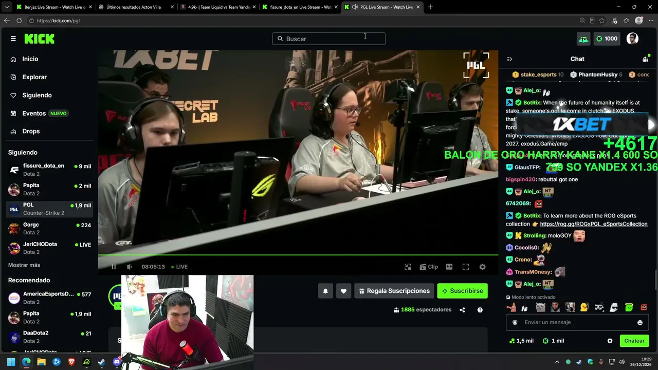Benjaz — TEAM LIQUID VS YANDEX / PARI UNIVERSE DIA 5🏆 / CODIGO : 1XBENJAZ ✅