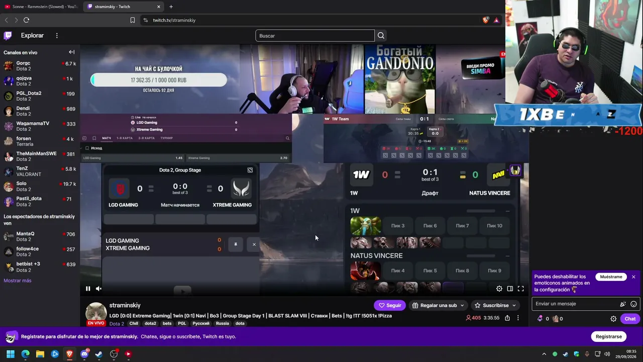 Benjaz — LA BLASTT!! / LGD GAMING VS XTREME GAMING / NAVI VS 1WIN / CODIGO : 1XBENJAZ