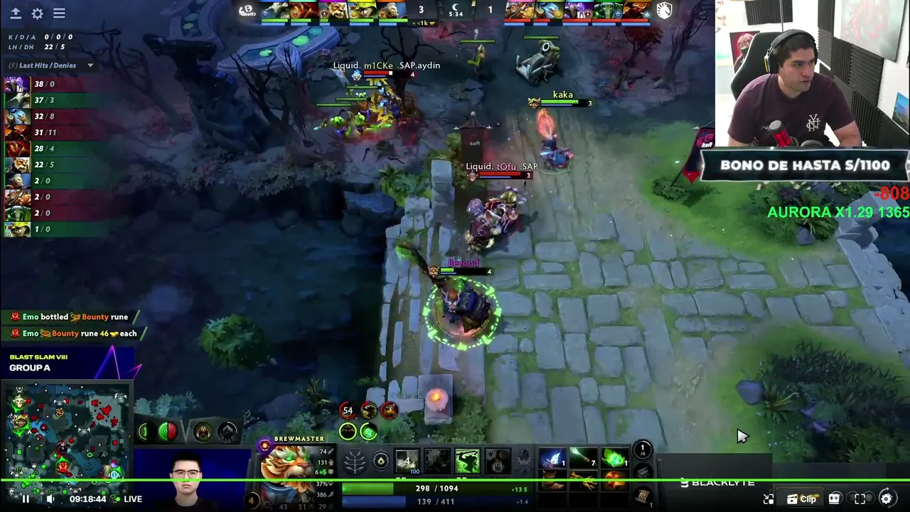 Benjaz — LA BLASTT!! / LIQUID VS YAKULT BROTHERS ​/ GAMERLEGION VS AURORA / CODIGO : 1XBENJAZ