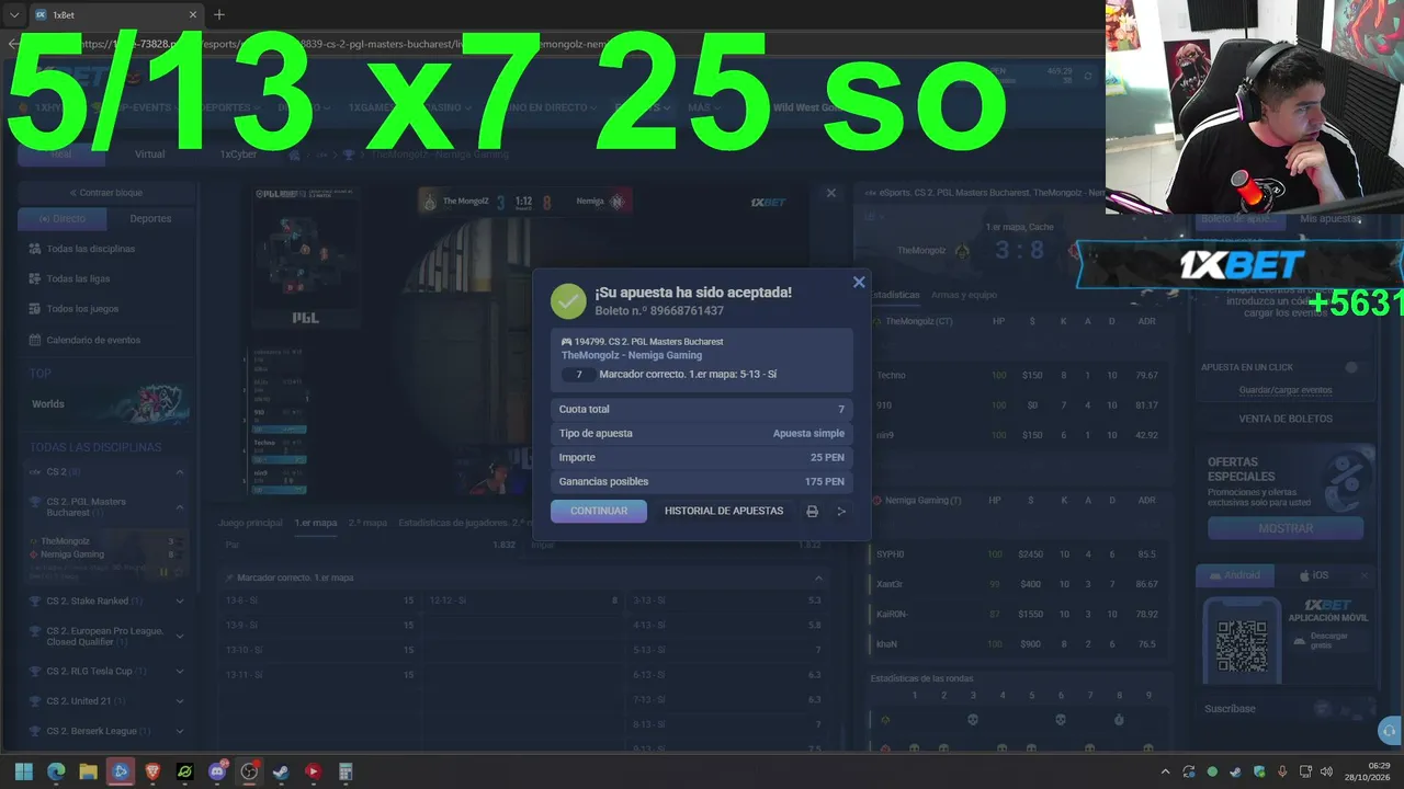 Benjaz — LIQUID VS PARIVISION / PARI UNIVERSE DIA 6🏆 / CODIGO : 1XBENJAZ ✅