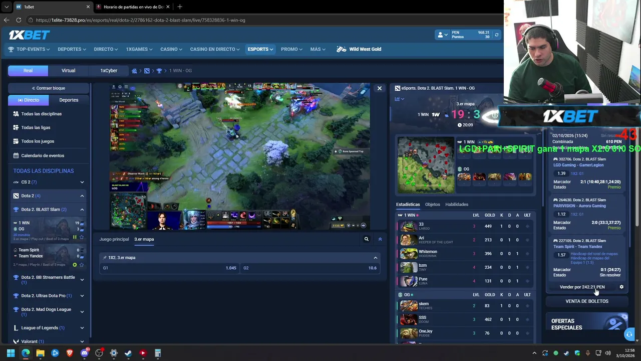Benjaz — LA BLASTT!! / LISTO PARA LA ELIMINACION DE YUMA  / SPIRIT VS YANDEX / OG VS 1WIN /CODIGO : 1XBENJAZ