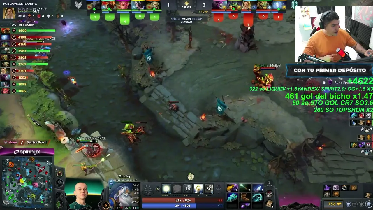 Benjaz — OG TOPSHON!!!! VS GAMERLEGION / PARI UNIVERSE DIA 7🏆 / CODIGO : 1XBENJAZ ✅