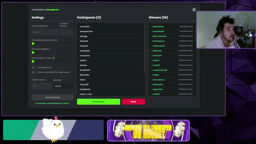 RobertGamba playing Slots & Casino - Live Casino Stream