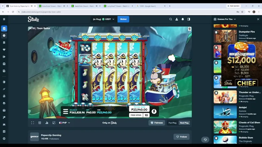 luckyace27 playing Slots & Casino - Live Casino Stream