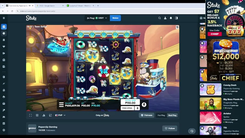 luckyace27 playing Slots & Casino - Live Casino Stream