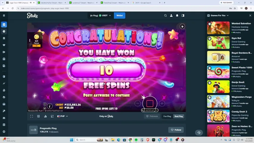 luckyace27 playing Slots & Casino - Live Casino Stream