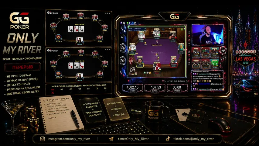 OnlyMyRiver playing Poker - Live Casino Stream