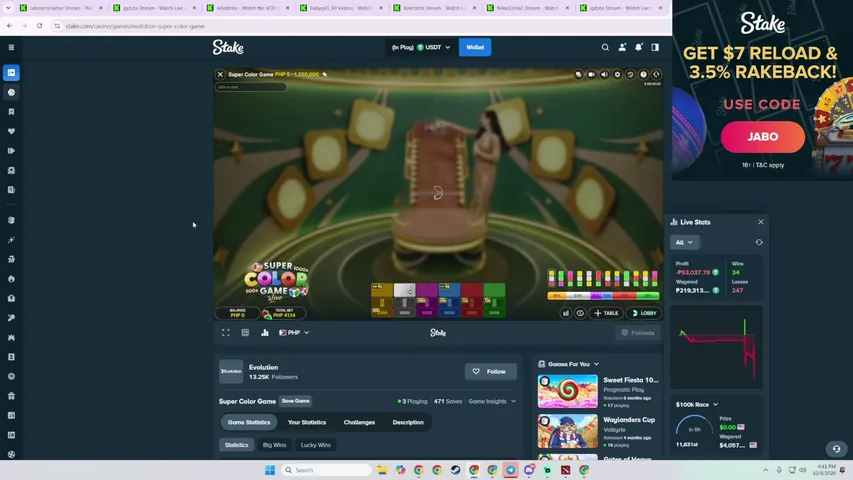 boldmedalist playing Slots & Casino - Live Casino Stream
