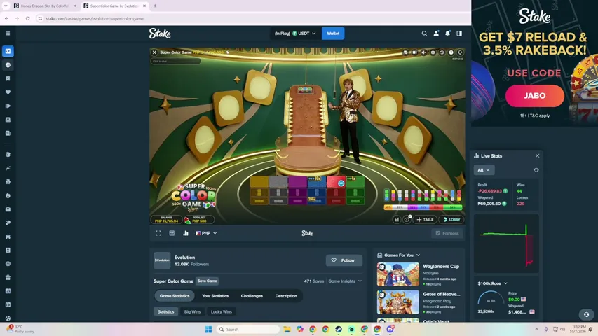 boldmedalist playing Slots & Casino - Live Casino Stream