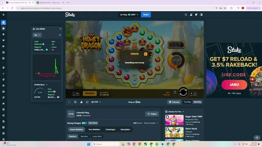 boldmedalist playing Slots & Casino - Live Casino Stream