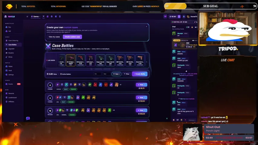 HumanTripod playing Slots & Casino - Live Casino Stream