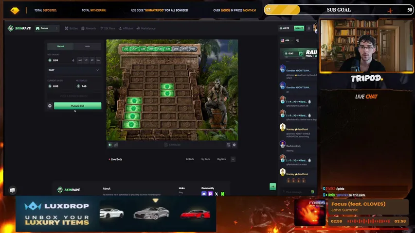 HumanTripod playing Slots & Casino - Live Casino Stream