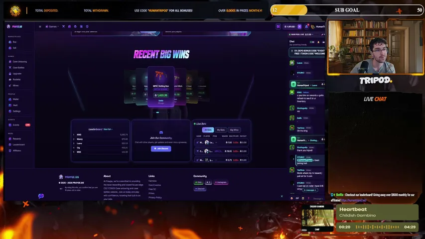 HumanTripod playing Slots & Casino - Live Casino Stream