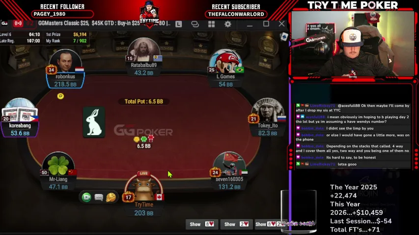 TryTimePoker playing Poker - Live Casino Stream