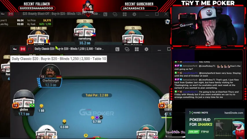 TryTimePoker playing Poker - Live Casino Stream