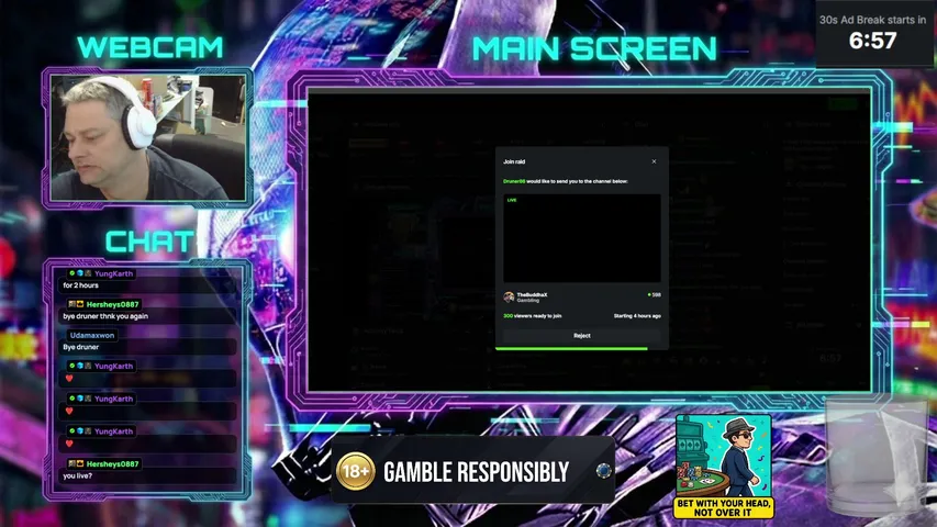 druner86 playing Slots & Casino - Live Casino Stream
