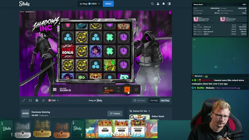 Jamie playing Slots & Casino - Live Casino Stream