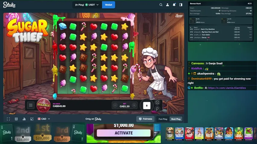 Jamie playing Slots & Casino - Live Casino Stream
