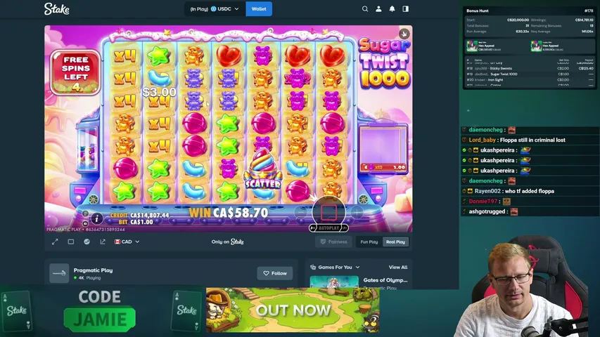Jamie playing Slots & Casino - Live Casino Stream