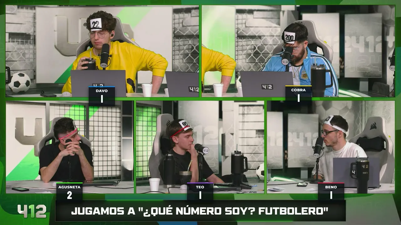 davooxeneize — 412 con DAVOO XENEIZE, LA COBRA, AGUSNETA, TEO DELIA, BENITO SDR / HABLEMOS DE FUTBOL