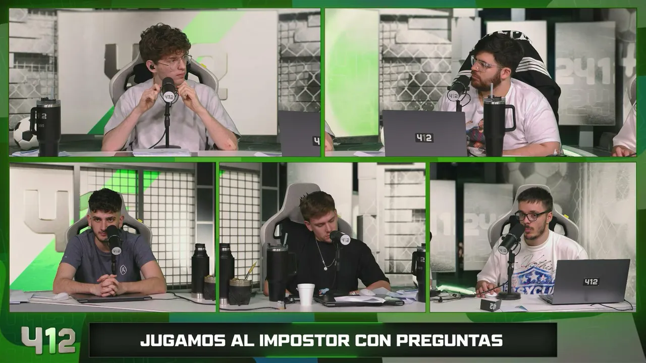 davooxeneize — 412 con DAVOO XENEIZE, LA COBRA, AGUSNETA, TEO DELIA, BENITO SDR / HABLEMOS DE FUTBOL