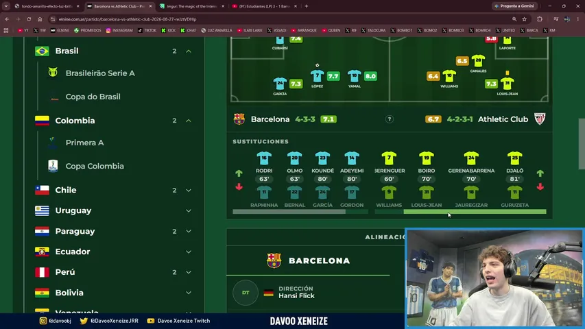 GANO EL BARCELONA: VENCIÓ 2-0 A ATHLETIC CLUB. EDLP, A PESAR DEL ROBO, ELIMINO A BARRACAS. SORTEO DE LA CHAMPIONS LEAGUE. DIBU AL CHELSEA.
