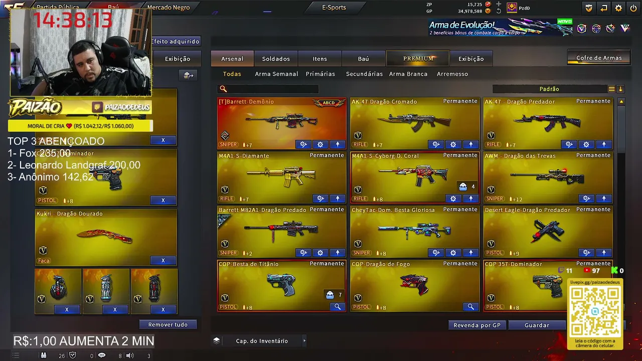 PaizaodeDEUS live