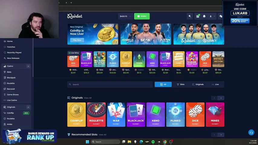 raymond playing Slots & Casino - Live Casino Stream