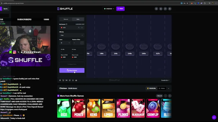 a_funkygoat playing Slots & Casino - Live Casino Stream