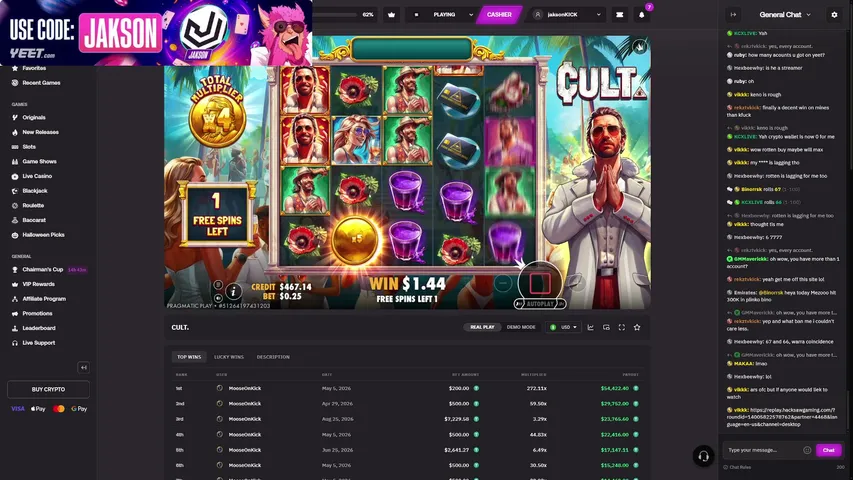 Jakson playing Slots & Casino - Live Casino Stream