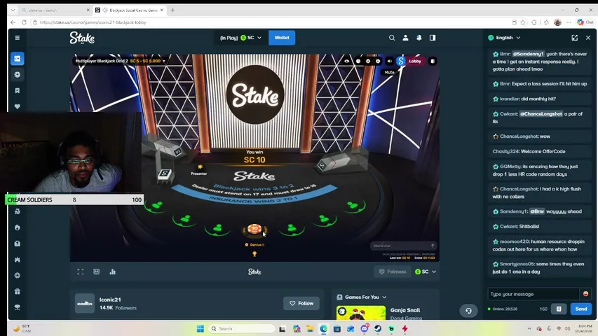 daddycreampie playing Slots & Casino - Live Casino Stream
