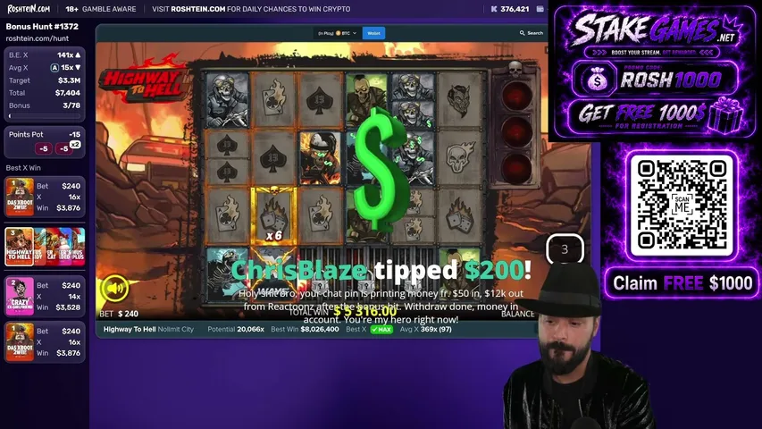 r0shetein2 playing Slots & Casino - Live Casino Stream