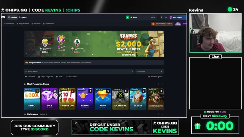 kevins playing Slots & Casino - Live Casino Stream