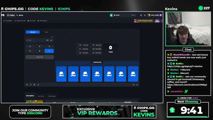 kevins playing Slots & Casino - Live Casino Stream