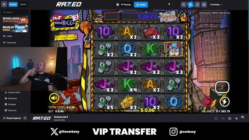 corkezy playing Slots & Casino - Live Casino Stream